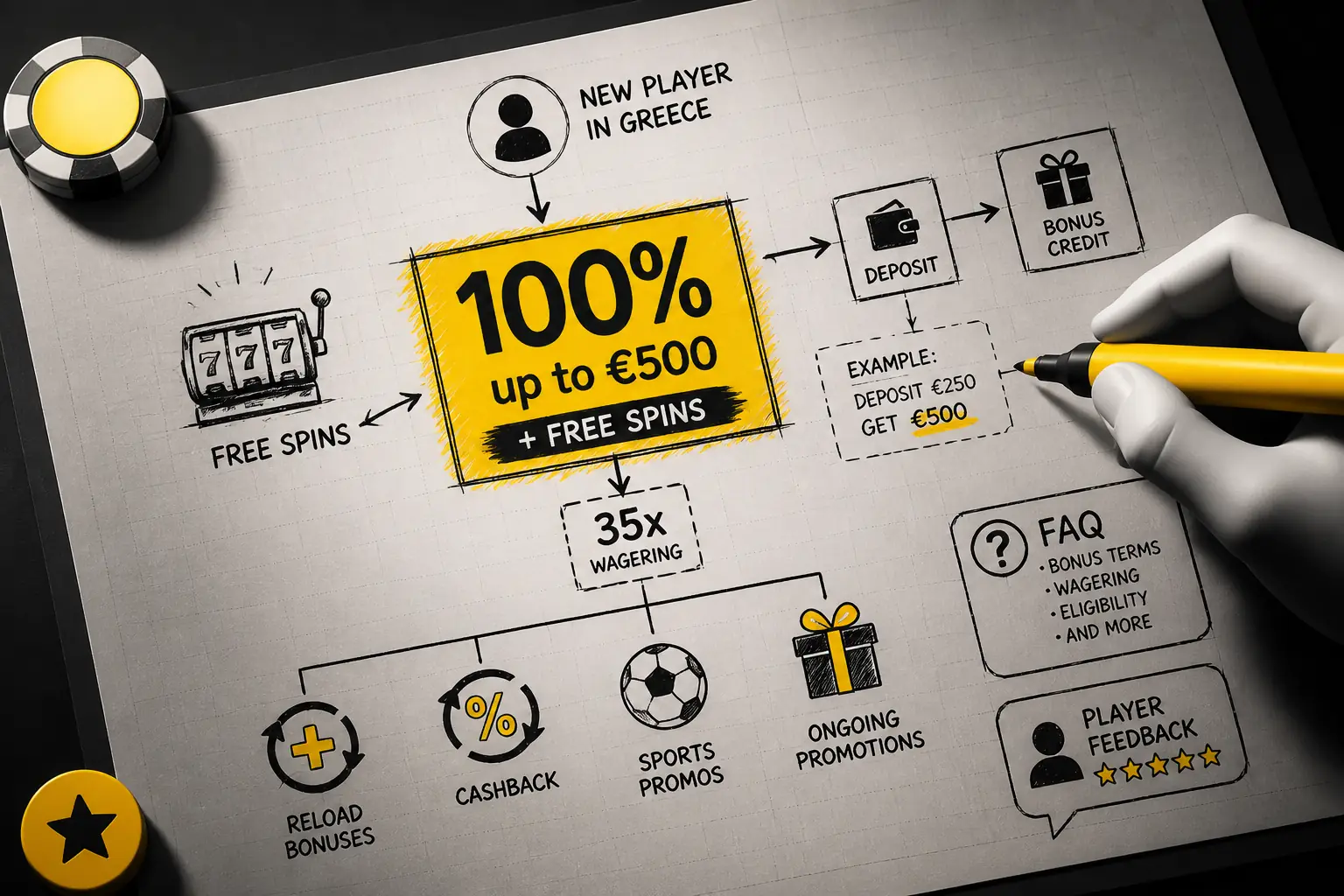 ZetCasino Bonus Greece – Welcome Offer and Promotions visual guide for ZetCasino